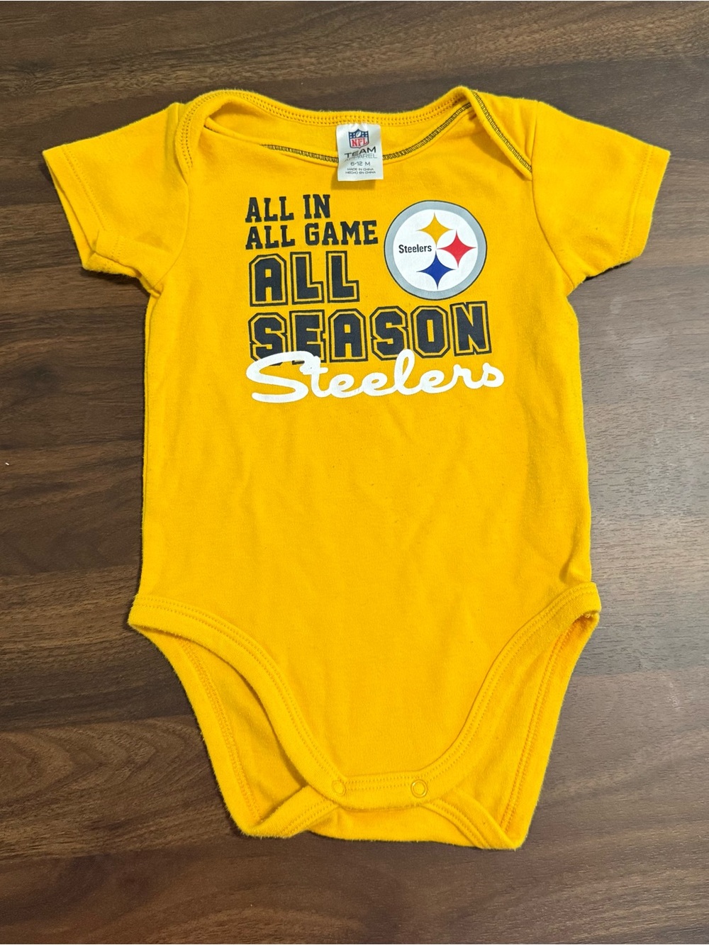 Baby boy Pittsburgh Steelers onesie